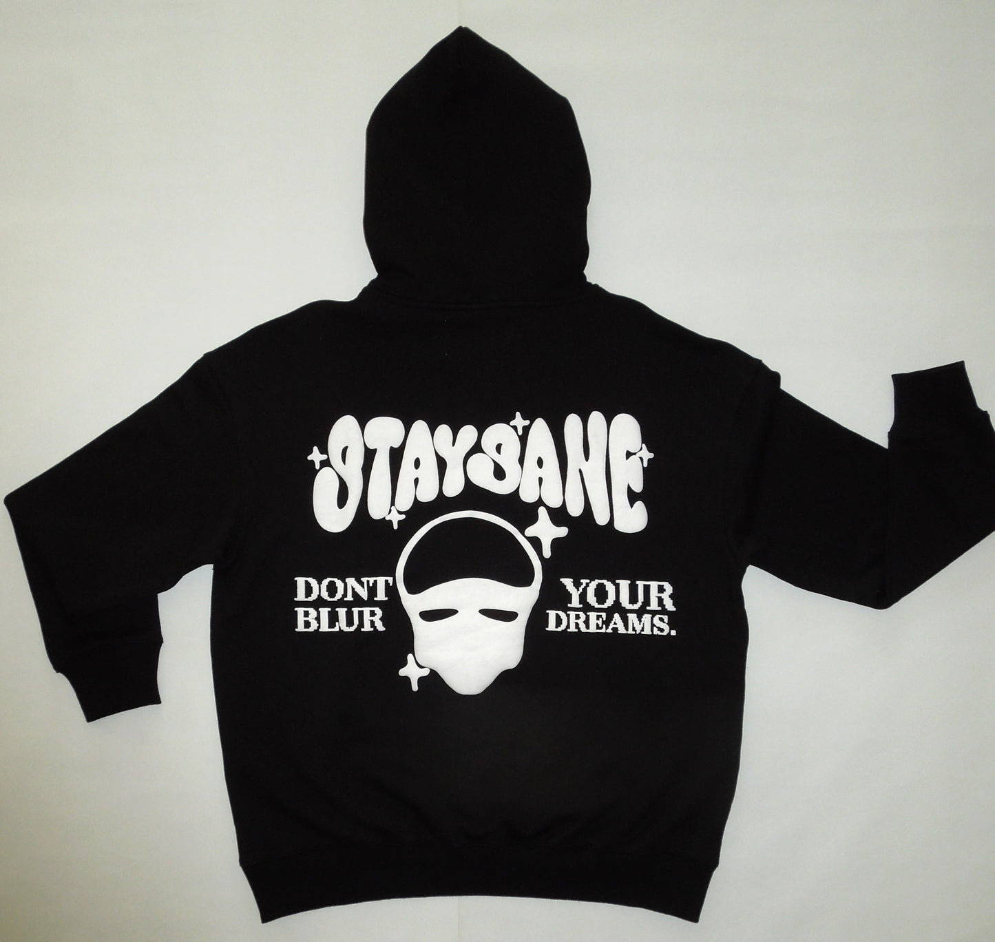 StaySane Hoodie Black/White