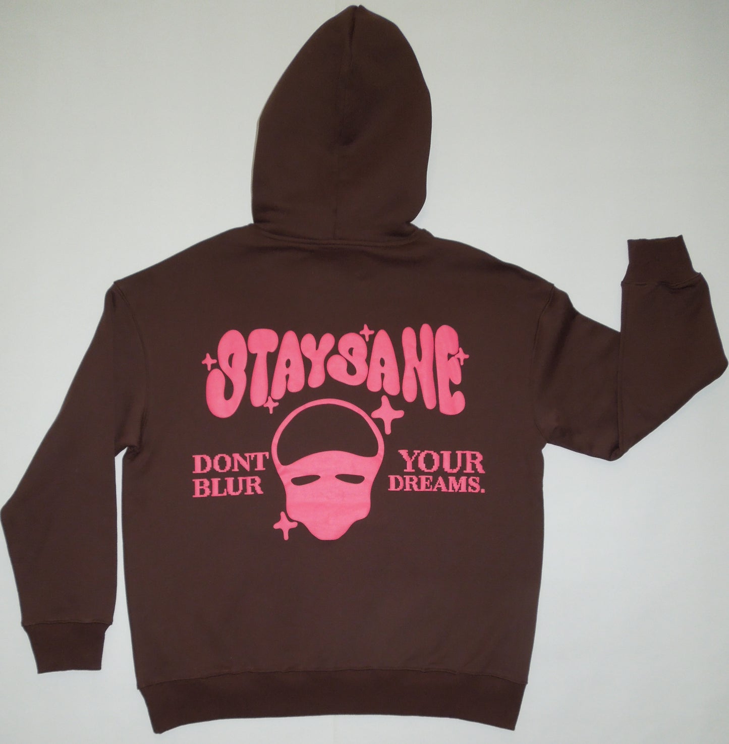 StaySane Hoodie Brown/Pink